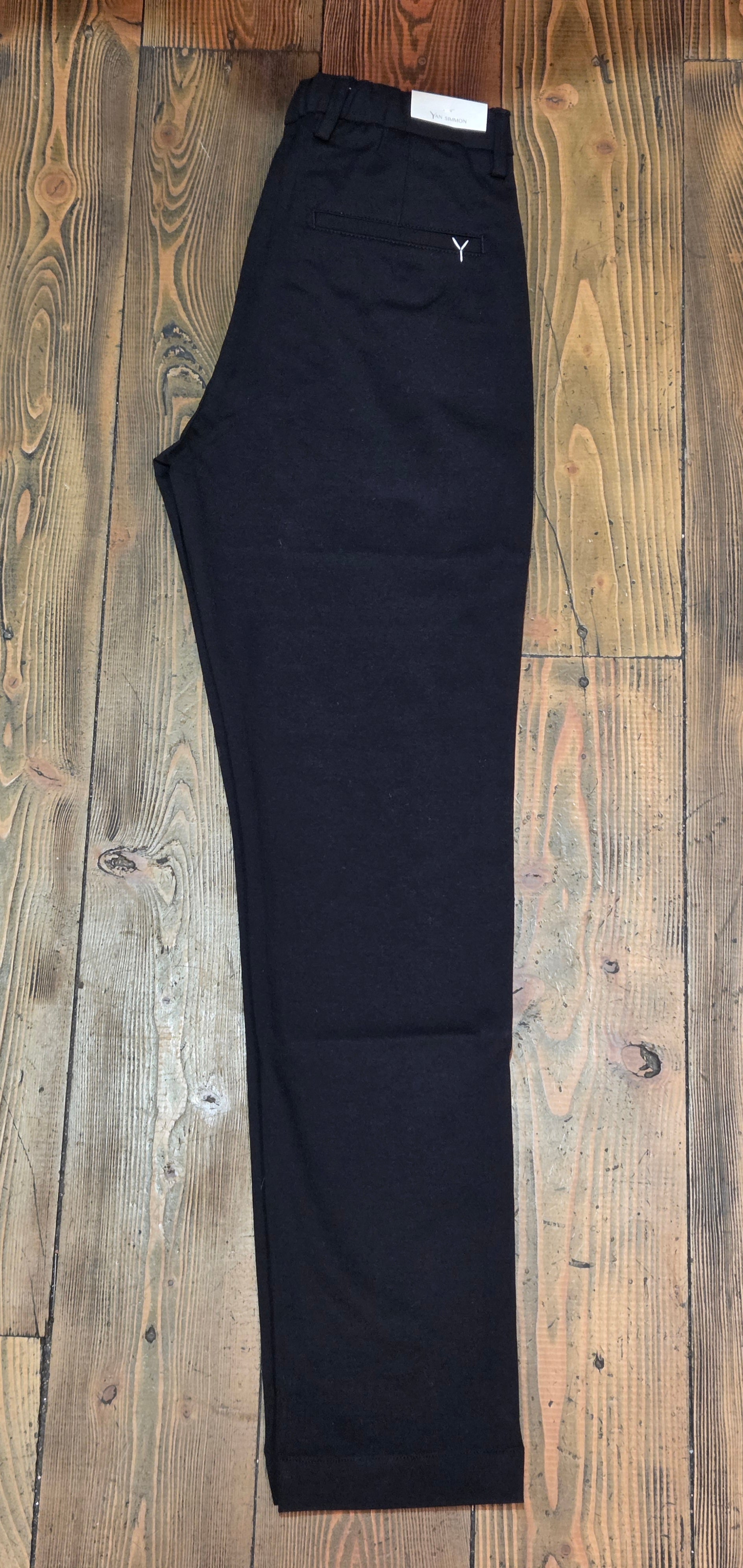 PANTALONI YAN SIMMON LIFE PUNTO MILANO T284L CON LACCIO COLOR NERO