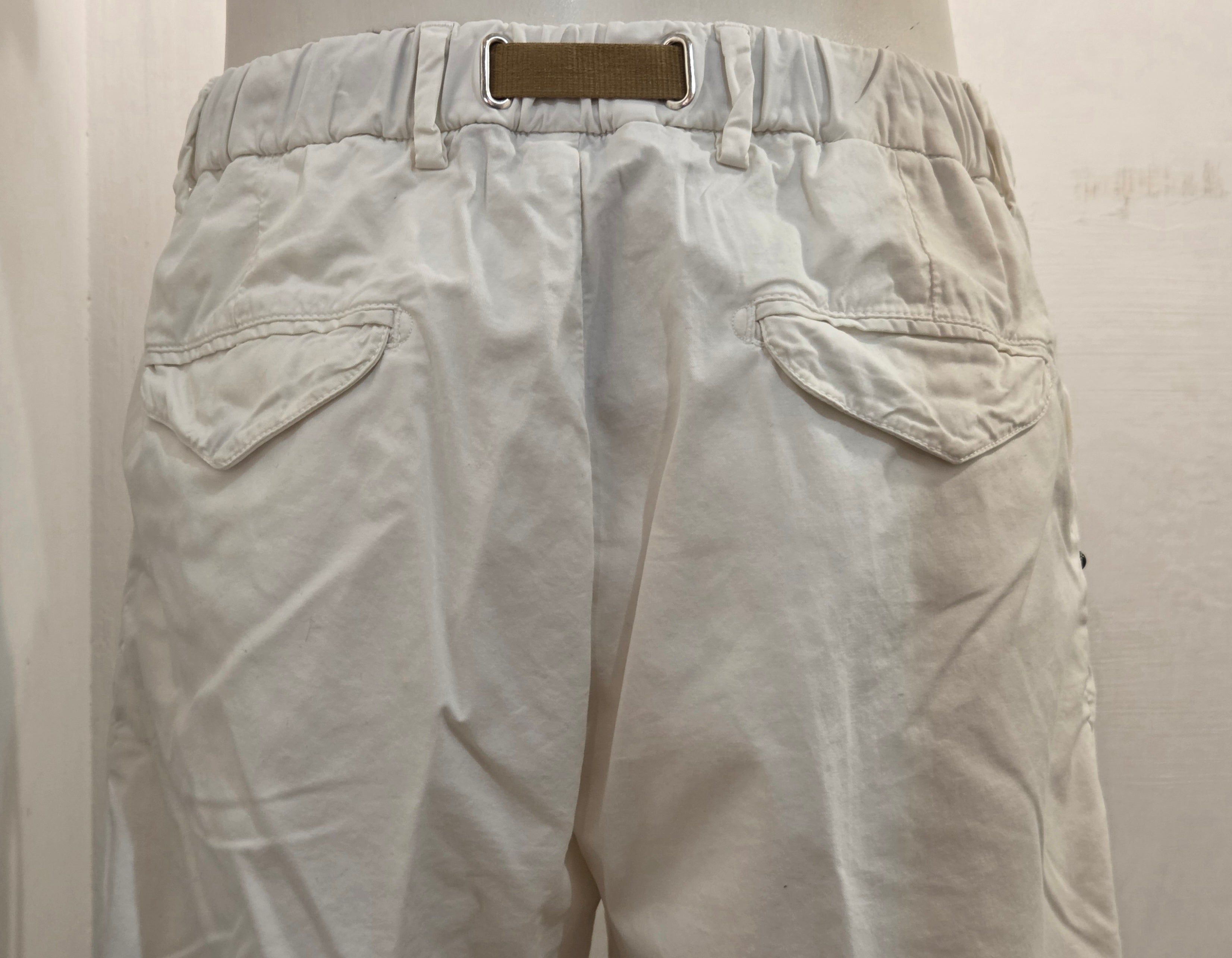 WHITE SAND COLORE BIANCO COTONE ED ELASTANE CON DOPPIA PENCE VESTIBILITA’ COMODA 26SU52 190 MADE IN ITALY
