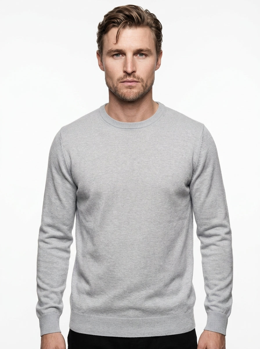 BRAMANTE MAGLIA GIROCOLLO REGULAR FIT COLOR CELESTE CHIARO