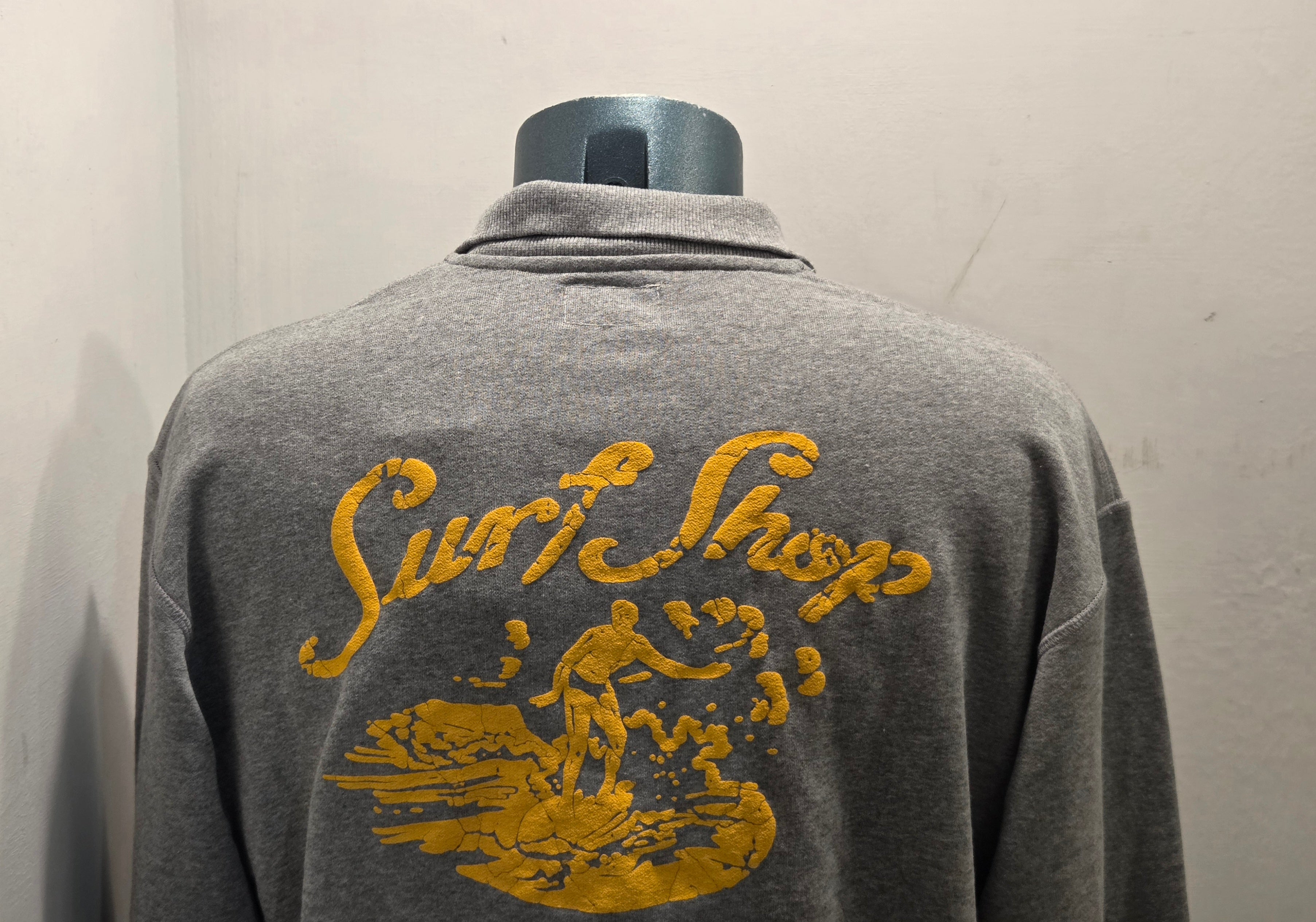 FRONT STREET 8 FELPA MEZZA ZIP SURF SHOP COLOR GRIGIO