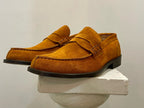 AG TREND Mocassino Collegiale Penny Scamosciato Colore Cognac SC 32