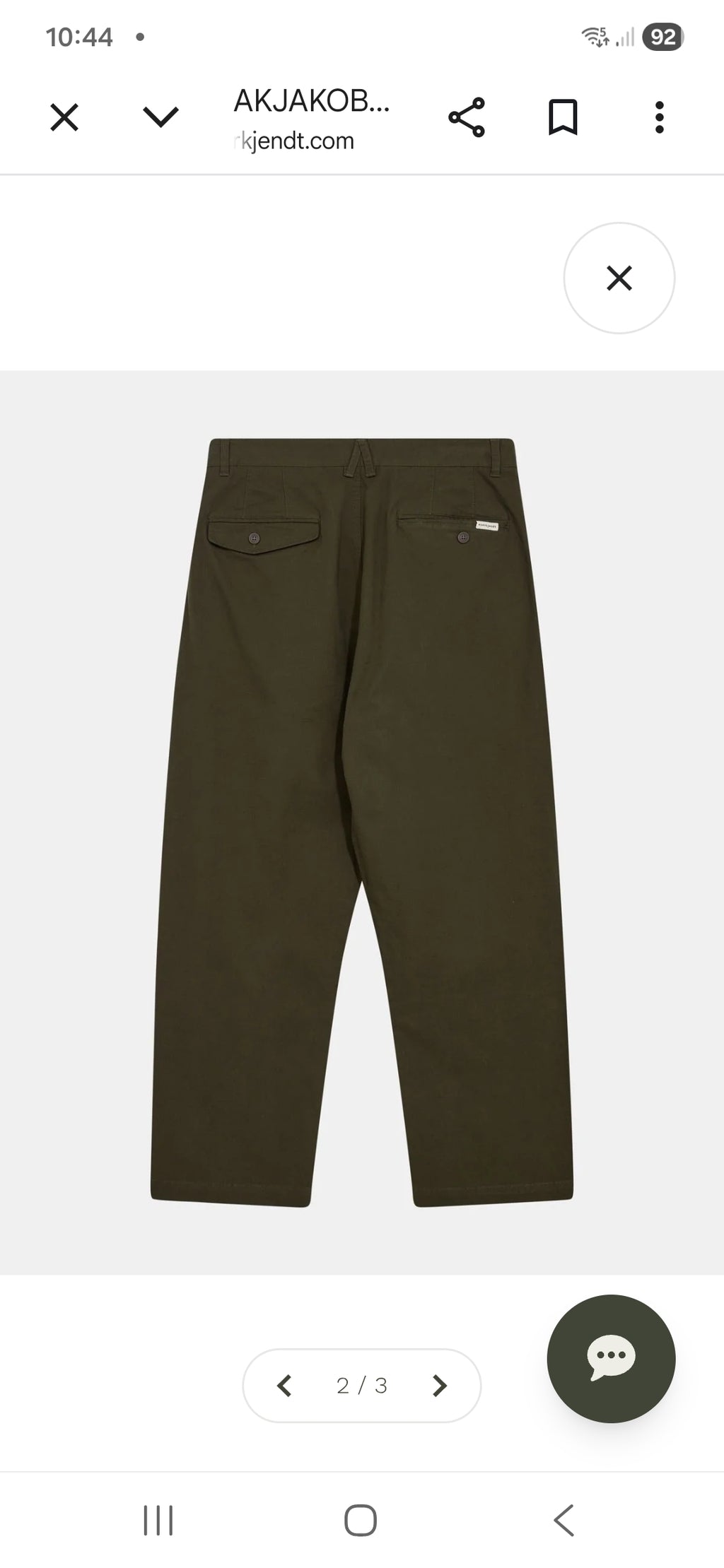 AKJAKOB COTTON PLEAT PANTS ANERKJENDT COLOR VERDE MILITARE
