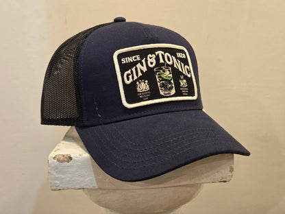 AMERICAN NEEDLE GIN&TONIC VALIN ARCHIVE AN BLACK/NAVY TRUCKER