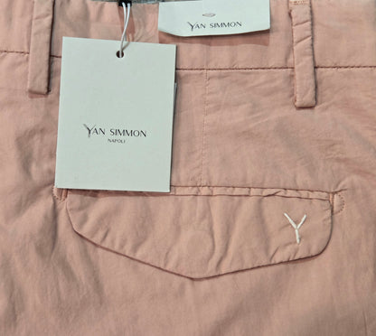 PANTALONE YAN SIMMON FRIEND TELA PARACADUTE T541F ROSA ANTICO