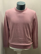 BRAMANTE MAGLIA FILO COTONE MANICA LUNGA COLOR ROSA