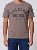 T-SHIRT BOWERY NYC MODELLO THE CLUB HOUSE VINTAGE JERSEY COLOR MOCHA