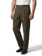 PANTALONI AG TREND PR01 CON FIBBIE LATERALI COLOR VERDONE