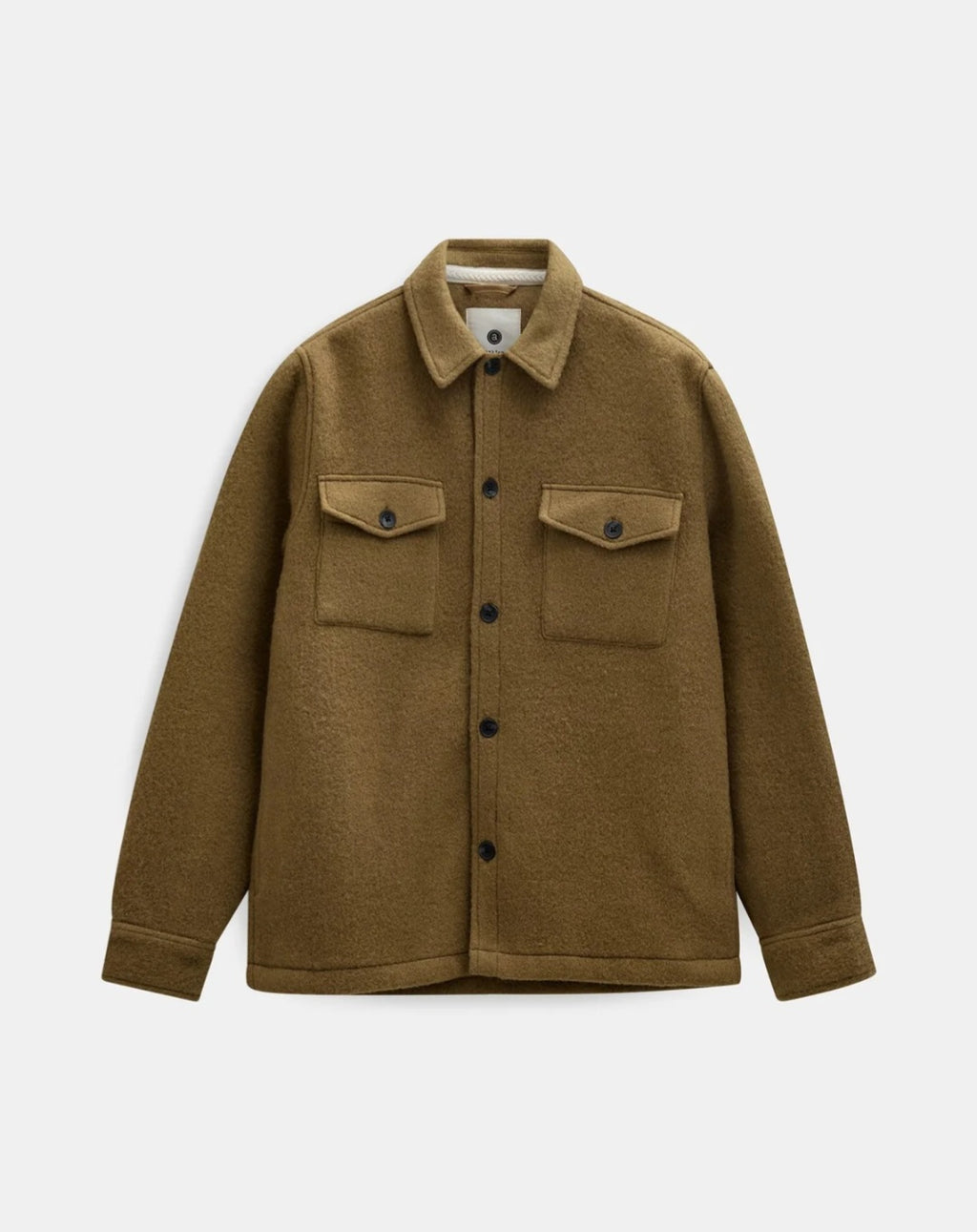 AKOSCAR BOILED WOOL OVERSHIRT ANERKJENDT COLOR ERMINE.