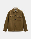 AKOSCAR BOILED WOOL OVERSHIRT ANERKJENDT COLOR ERMINE.