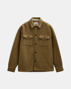 AKOSCAR BOILED WOOL OVERSHIRT ANERKJENDT COLOR ERMINE.