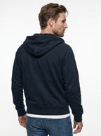 FELPA SNAP SEADOG CON ZIP E CAPPUCCIO COLOR BLU