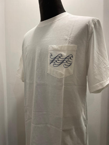T SHIRT IN THE BOX POCKET WAVE COLOR PANNA SS250009