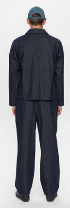 AKOZZY DENIM OVERSHIRT ANERKJENDT COLOR DARK BLUE DENIM