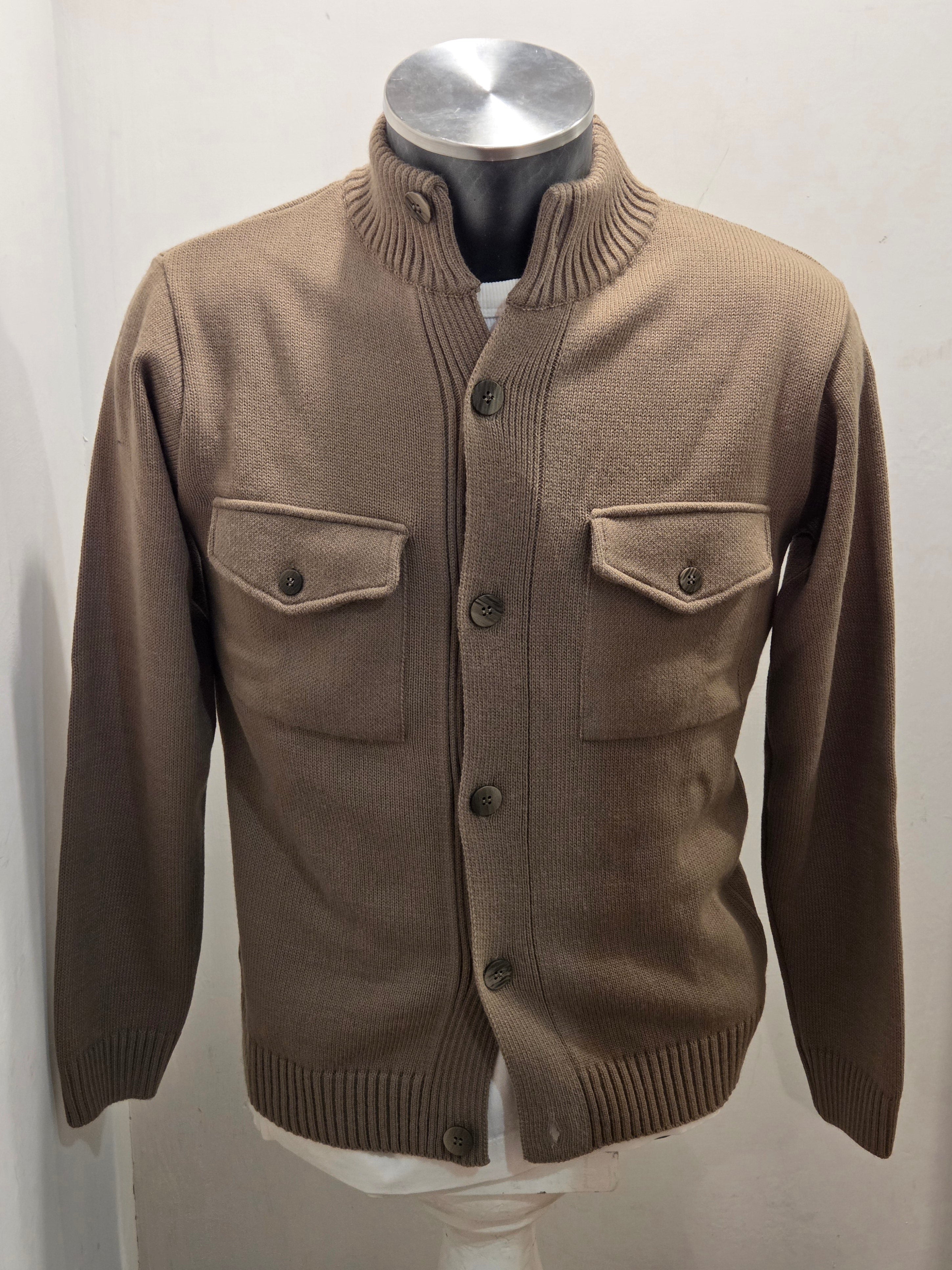 CARDIGAN CON BOTTONI AG TREND COLOR BEIGE