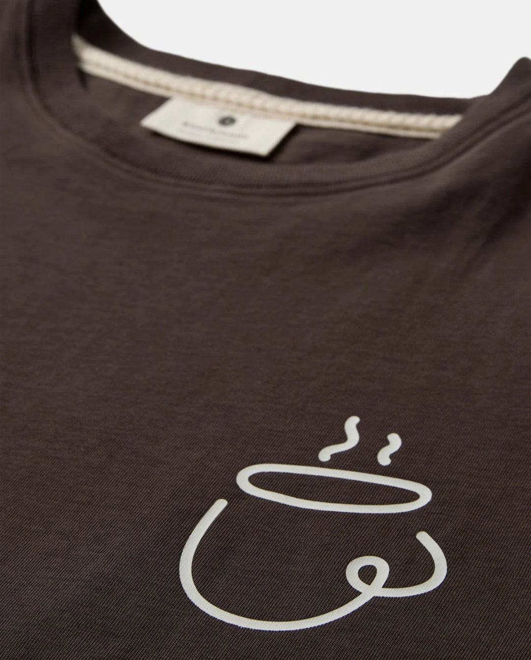 T-Shirt ANERKJENDT ESPRESSO COLOR MARRONE