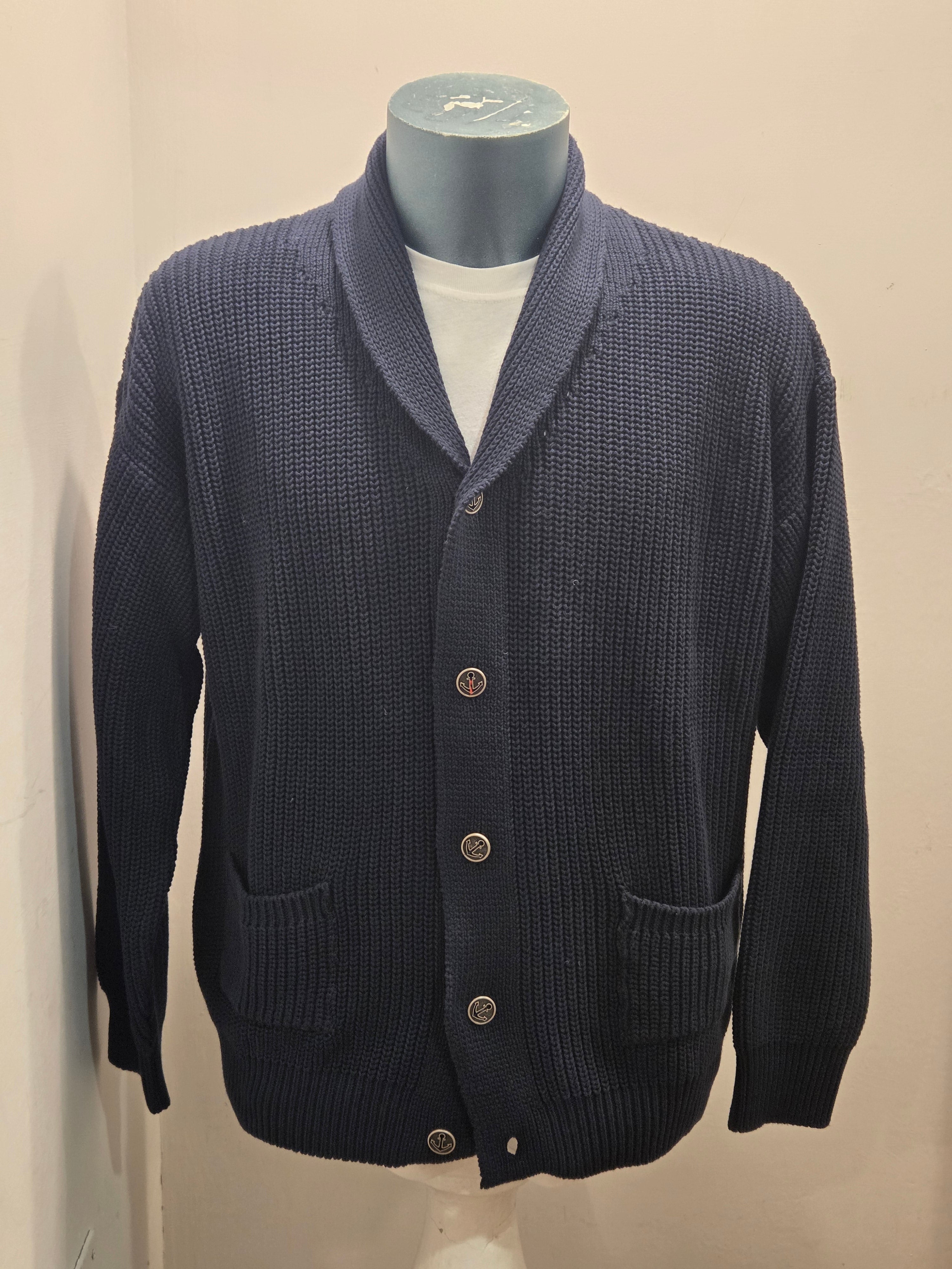 IN THE BOX CARDIGAN 100% COTONE COLORE BLUE 100% MADE IN ITALY