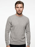 BRAMANTE MAGLIA GIROCOLLO LANA E CASHMERE REGULAR FIT COLOR ECRU