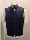 GILET SEADOG ROBERT REVERSE ZIP FELPA/CHAMBRAY COLOR BLU