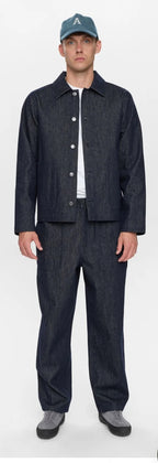 AKOZZY DENIM OVERSHIRT ANERKJENDT COLOR DARK BLUE DENIM