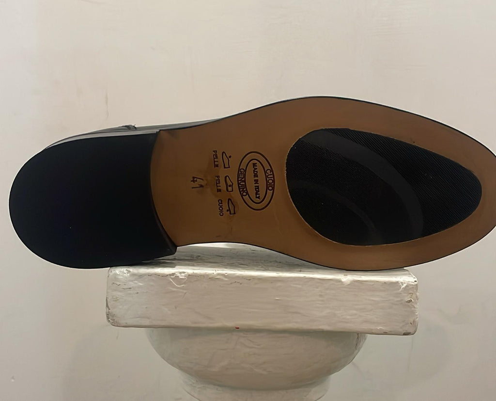 AG TREND Mocassino Collegiale Penny Vitello Colore Nero SH 68