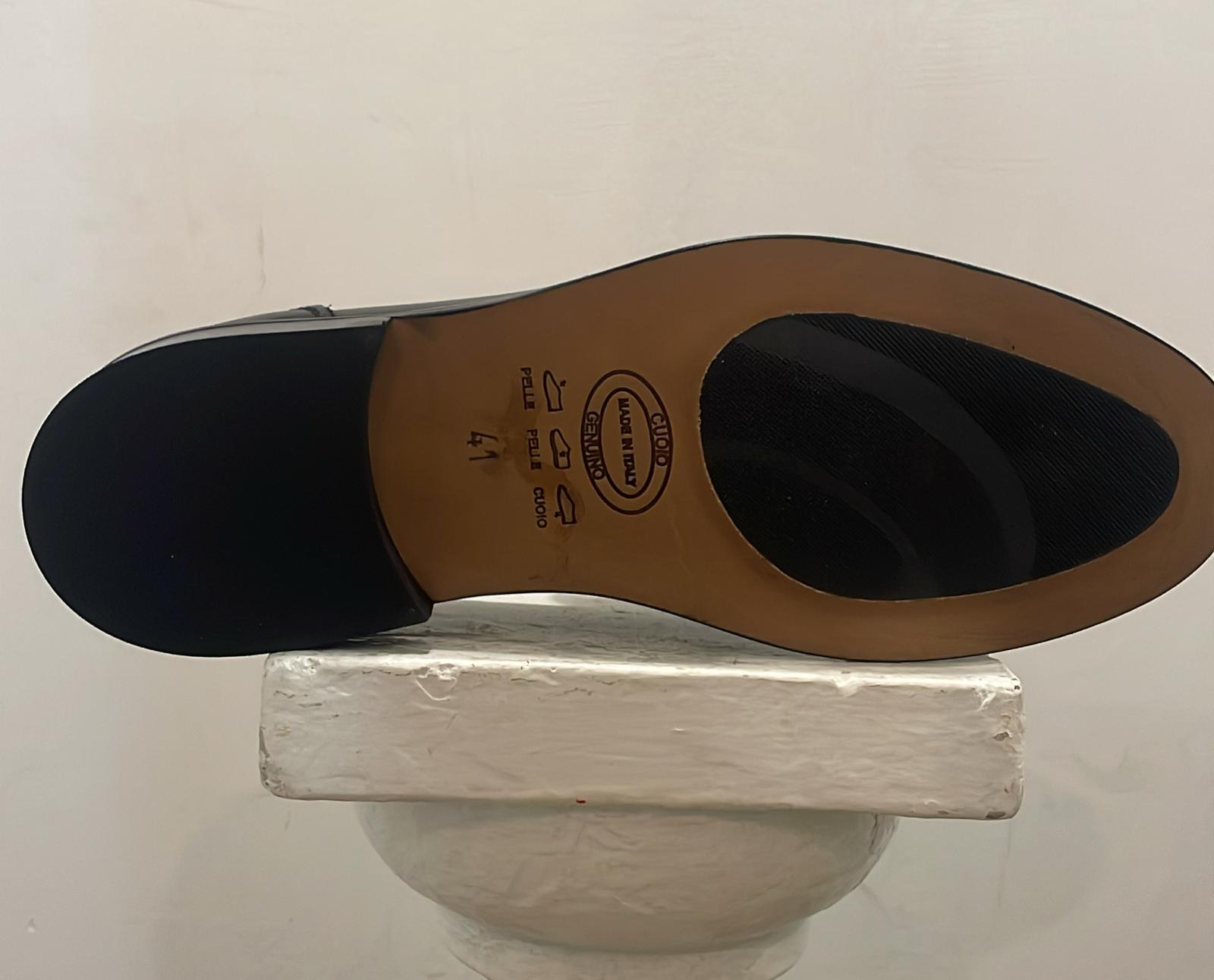 AG TREND Mocassino Collegiale Penny Vitello Colore Nero SH 68