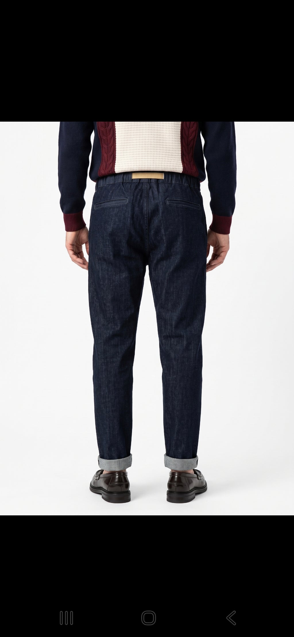 PANTALONI WHITE SAND SU66 341 VESTIBILITÀ REGOLARE COLOR DENIM SCURO
