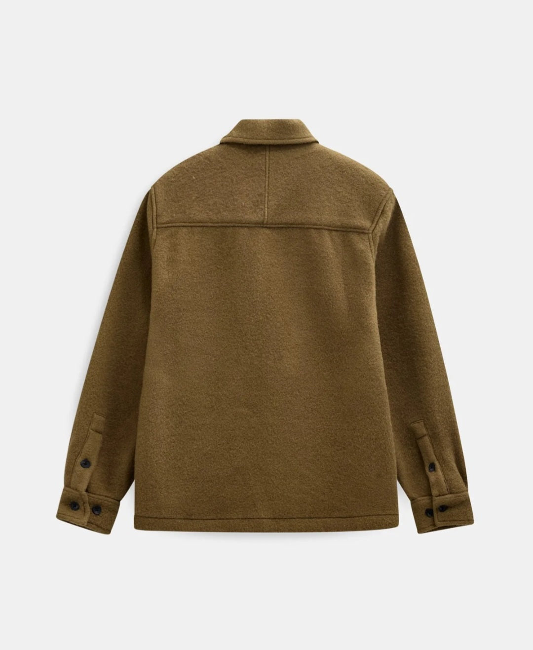 AKOSCAR BOILED WOOL OVERSHIRT ANERKJENDT COLOR ERMINE.