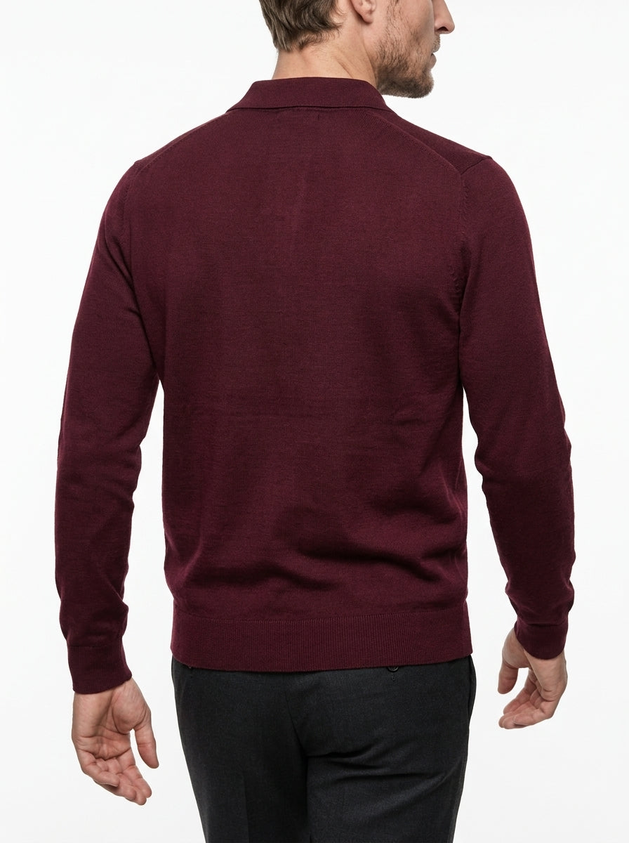 BRAMANTE MAGLIA POLO REGULAR FIT COLOR BORDEAUX