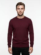 BRAMANTE MAGLIA GIROCOLLO REGULAR FIT COLOR BORDEAUX