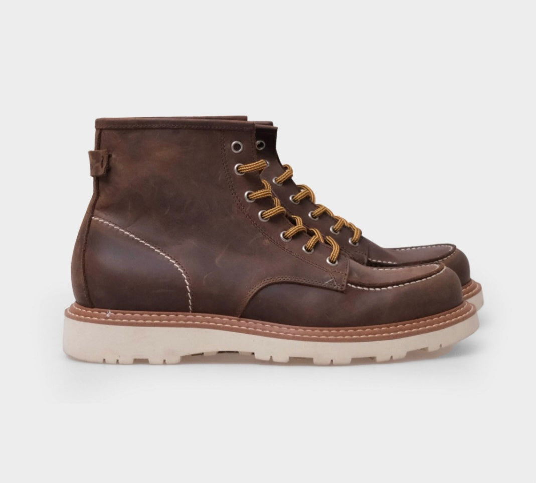 KEBO DAKAR BOOT IN PELLE COLOR MARRONE