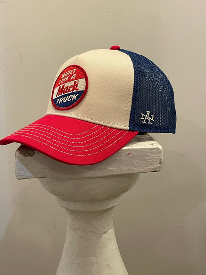 AMERICAN NEEDLE MACK TRUCK VALIN AN ROYAL/IVORY/RED TRUCKER