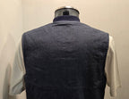 GILET SEADOG ROBERT REVERSE ZIP FELPA/CHAMBRAY COLOR BLU