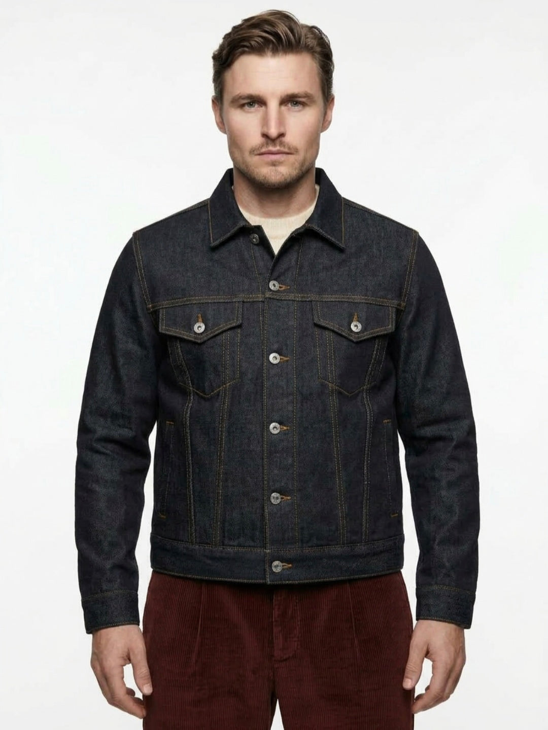 AKKARSTEN DENIM JACKET ANERKJENDT MIDNIGHT RAW