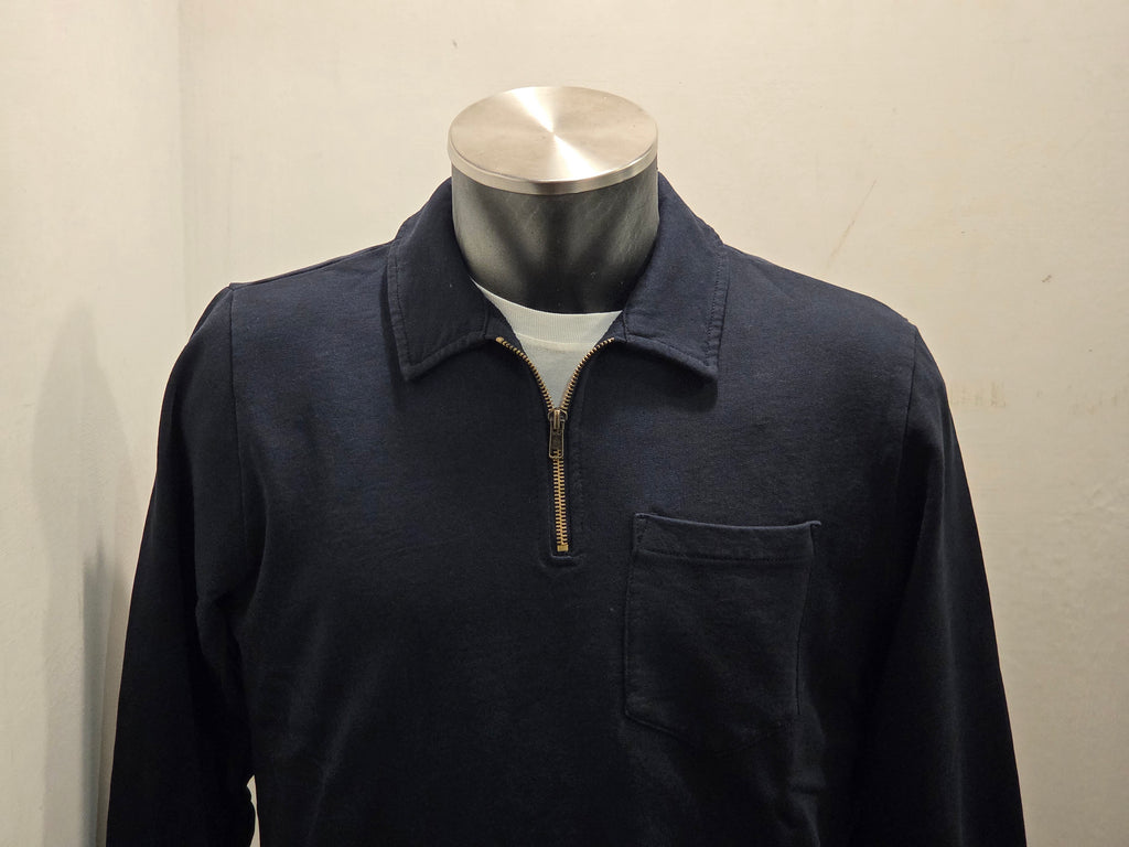 FELPA SEADOG EAST COLLO POLO ZIP COLOR BLU