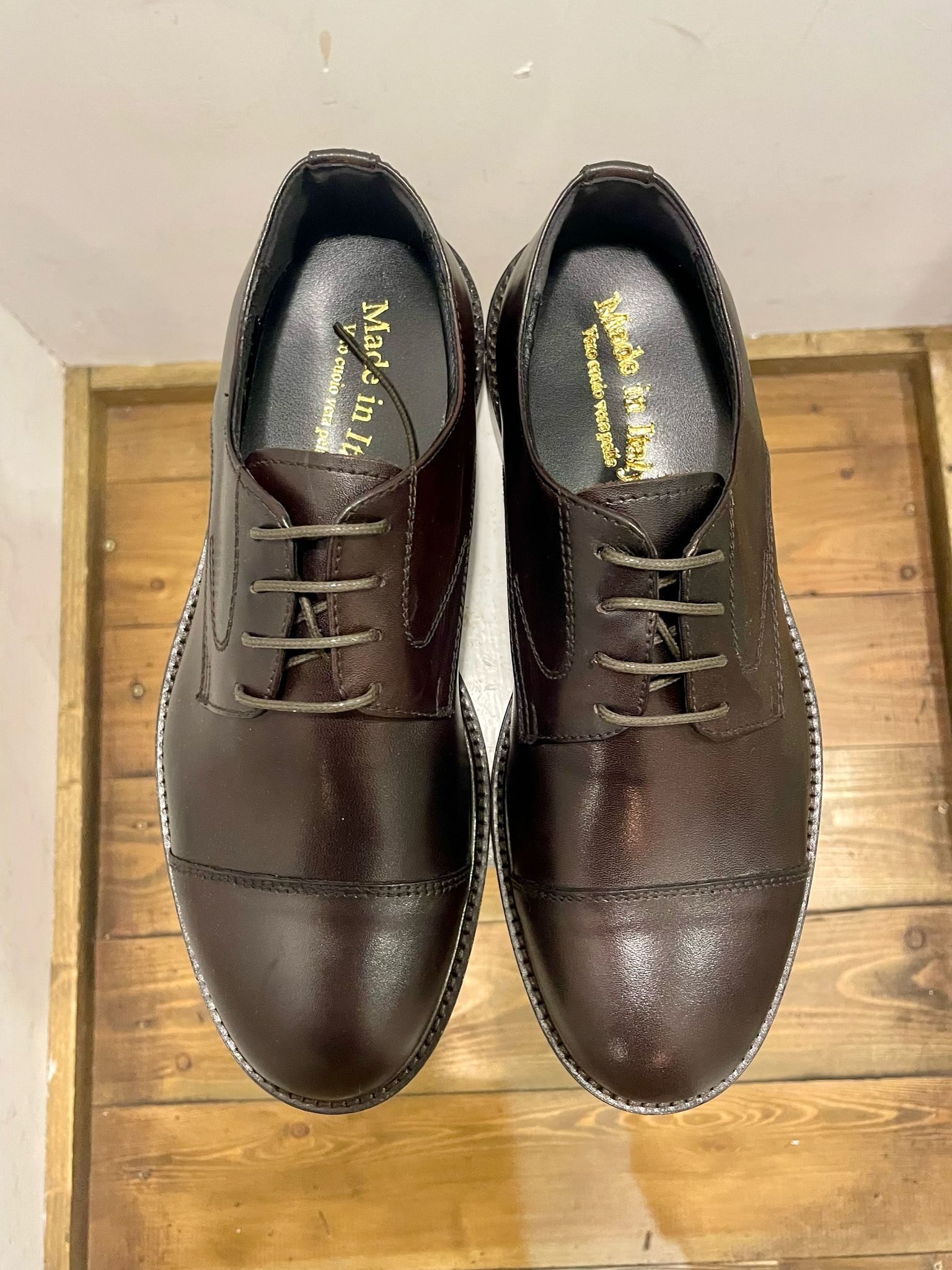 AG TREND DERBY STRINGATA VITELLO COLORE TESTA DI MORO SH 04