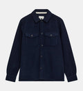 AKOSCAR BOILED WOOL OVERSHIRT ANERKJENDT COLOR SKY CAPTAIN