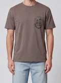 T-SHIRT BOWERY NYC MODELLO NEW YORK CITY MARATHON VINTAGE JERSEY COLOR MOCHA