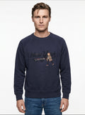 FELPA GIROCOLLO MR. BOX NEW YORK UNIVERSITY COLOR BLU