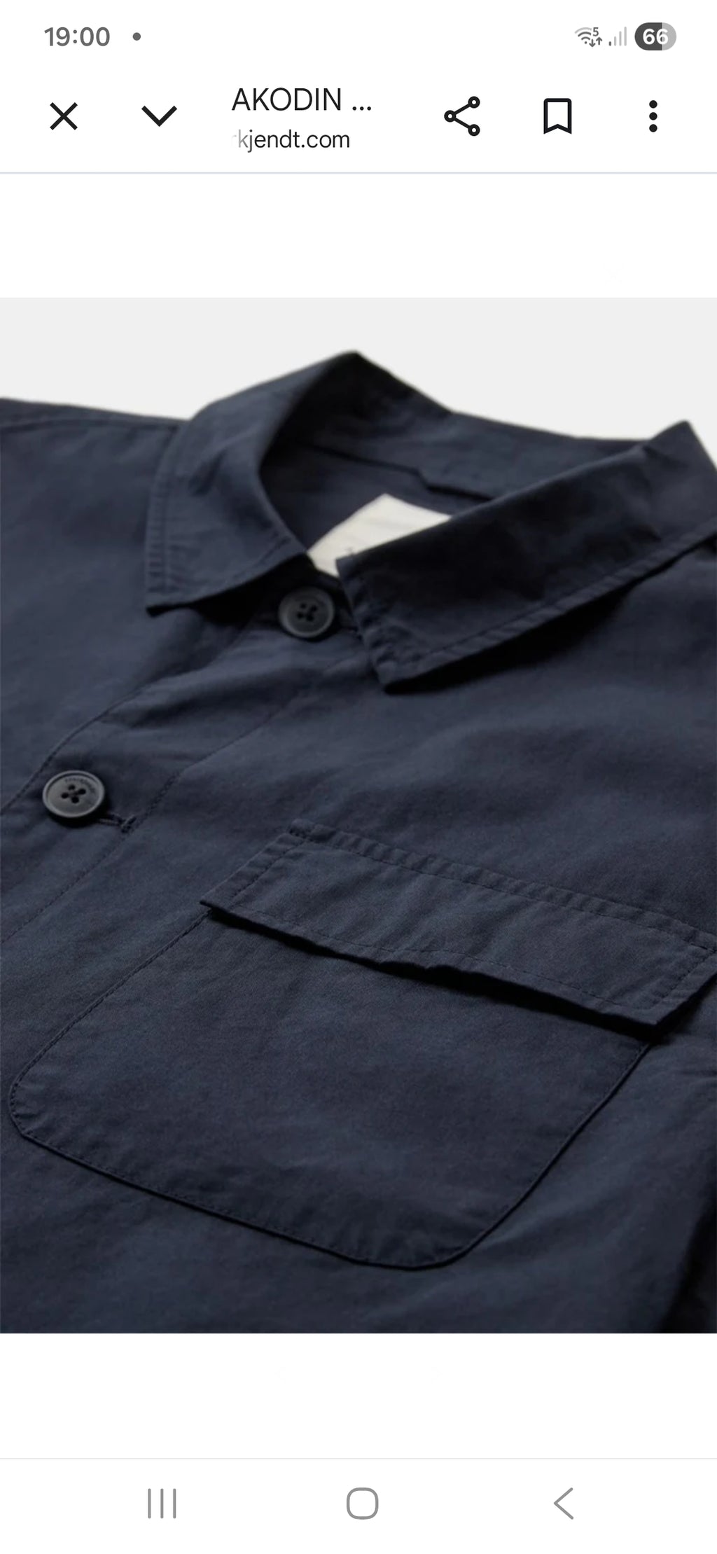 OVERSHIRT ANERKJENDT AKODIN POPLIN COLOR BLU