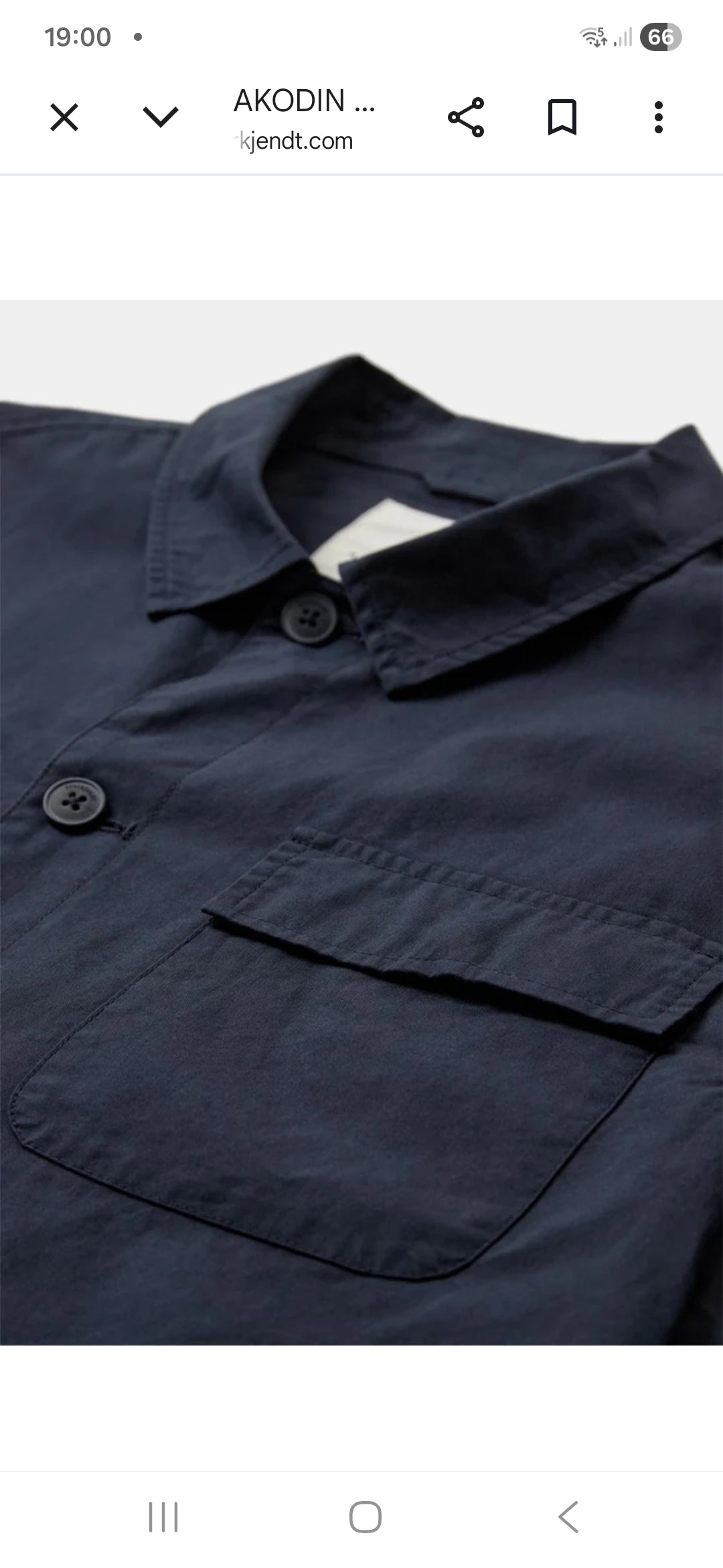 OVERSHIRT ANERKJENDT AKODIN POPLIN COLOR BLU