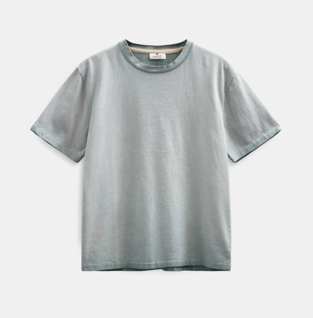 T-SHIRT ANERKJENDT AKVILLADS WASHED TEE LIGHT BLUE