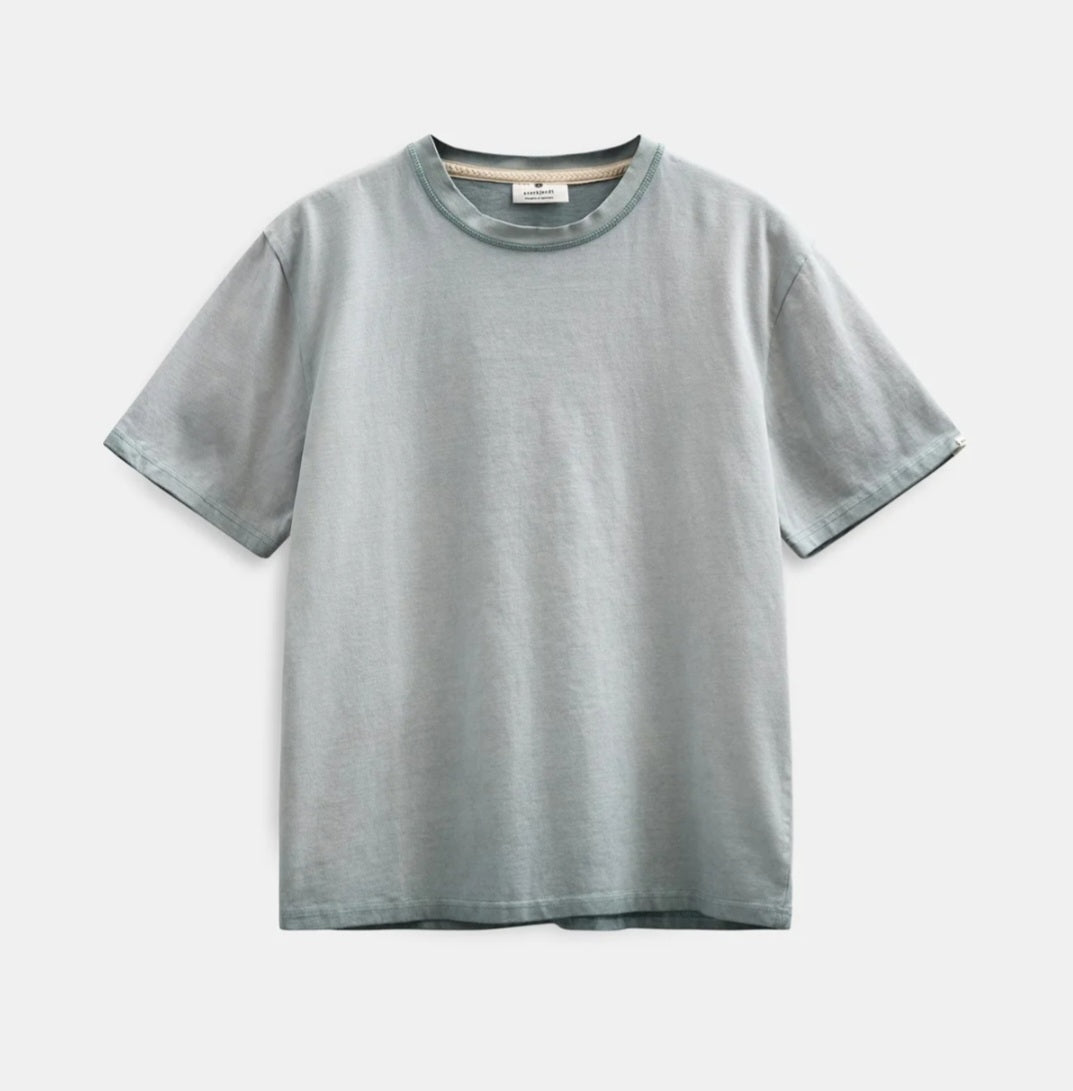 T-SHIRT ANERKJENDT AKVILLADS WASHED TEE LIGHT BLUE