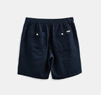 ANERKJENDT BERMUDA COLORE NAVY IN SEERSUCKER VESTIBILITA’ COMODA CON ELASTICO E LACCI IN VITA