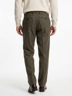YAN SIMMON PANTALONI MODELLO GHIBLI FONDO 22 CM COLOR MARRONE