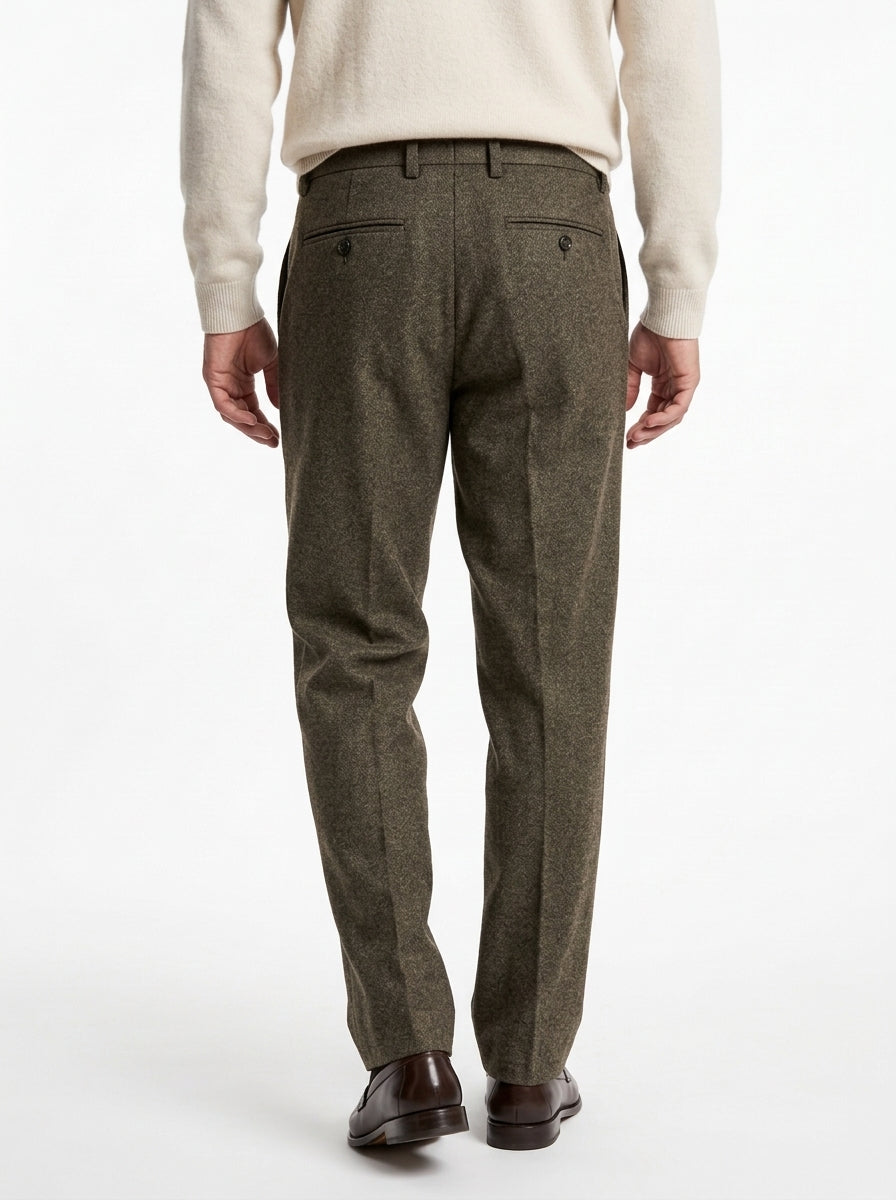 YAN SIMMON PANTALONI MODELLO GHIBLI FONDO 22 CM COLOR MARRONE