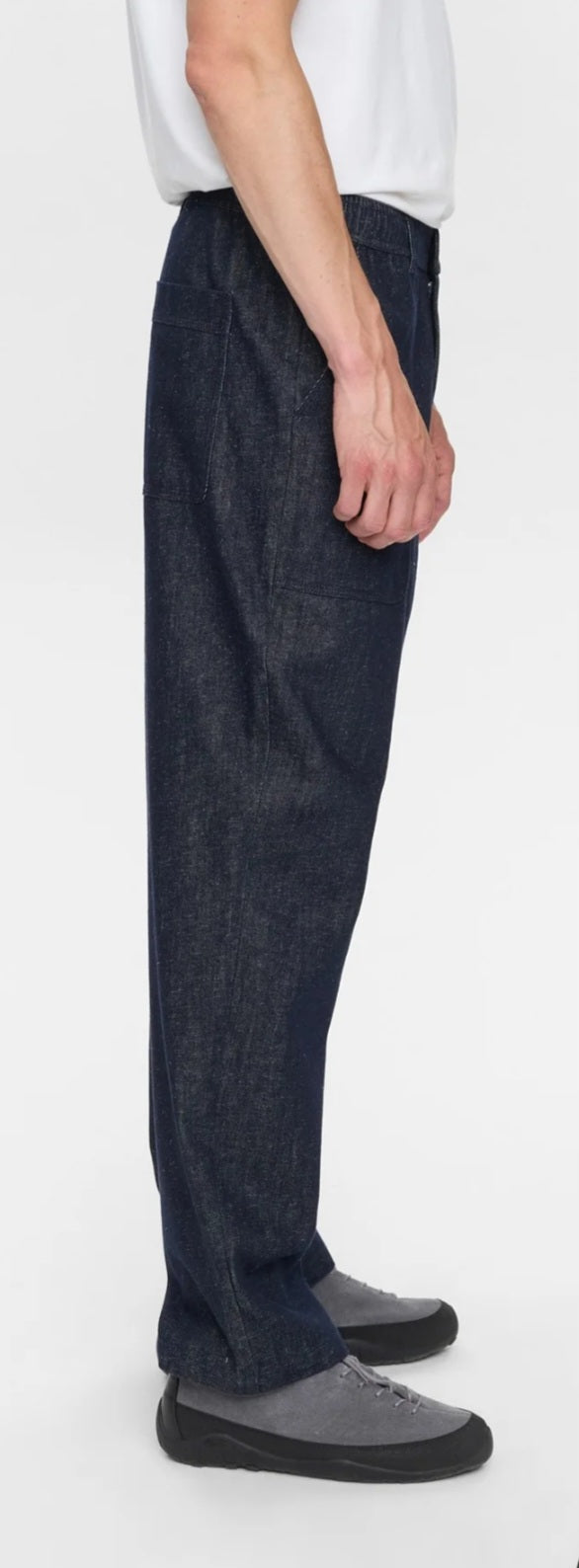 AKJAKOB DENIM FATIQUE JEANS ANERKJENDT COLOR DARK BLUE DENIM