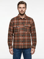 CAMICIA TARTAN IN THE BOX COLOR ARANCIONE SCURO
