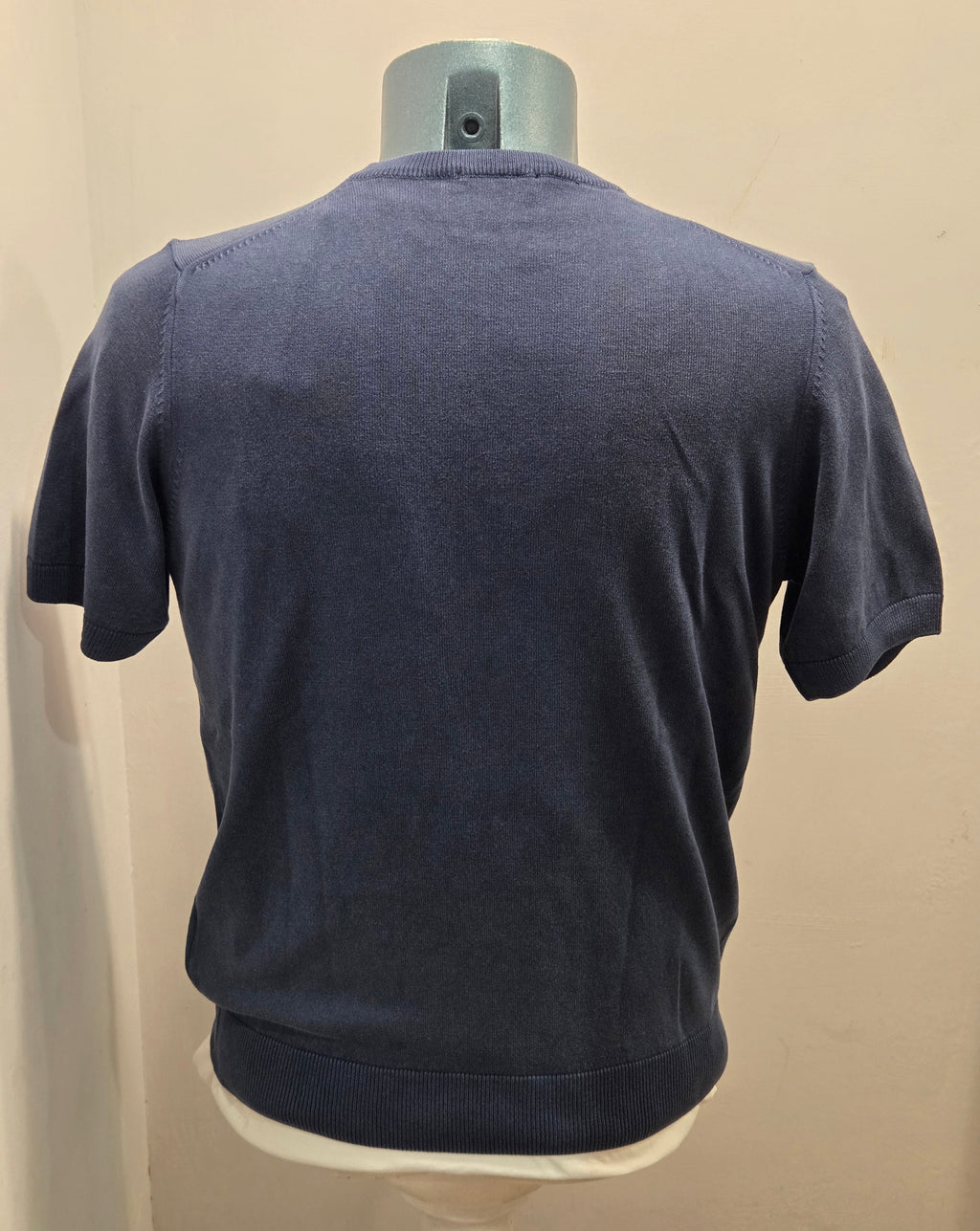 BRAMANTE MAGLIA FILO MANICA CORTA COLOR BLU