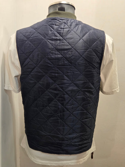 GILET SEADOG DOUBLE FACE ZIP TRAPUNTA-LANA COLOR MILITARE