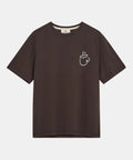 T-Shirt ANERKJENDT ESPRESSO COLOR MARRONE